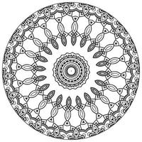 mandalamuster malbuch.ornament rundes mandala perfekt für den einsatz in jeder anderen art von design. orientalischer Vektor, Webdesign-Elemente. vektor