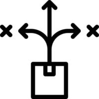 paketvektorillustration auf einem hintergrund. hochwertige symbole. vektorikonen für konzept und grafikdesign. vektor