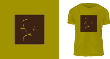 T-Shirt-Design-Konzept, Hatman vektor