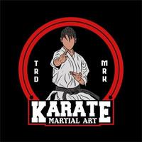 karate vektor logotyp ikon