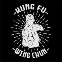 Wingchun-Vektor-Logo-Symbol vektor