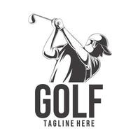 golf logotyp vektor