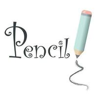 penna med suddgummi vektor illustration grafisk