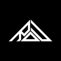 rdu brev logotyp kreativ design med vektor grafisk, rdu enkel och modern logotyp i triangel form.