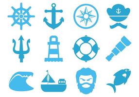 Free Sea Element Icons Vektor