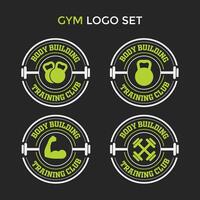 moderne Fitness-Logo-Kollektion vektor