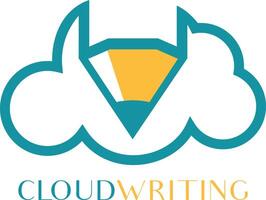 Bleistift-Wolke-Logo-Design. Bildung-Logo-Konzept. wolkenbildungslogovektor, wolken- und bleistiftdesign. vektor
