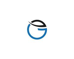 brev t.ex och gE logotyp mall design illustration redigerbar resizable runda cirkel vektor begrepp.