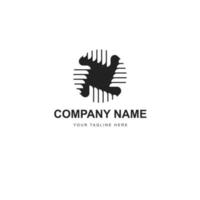 Logo einfaches Design für Unternehmen vektor