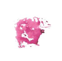 Lila Aquarellwolke auf weißem Hintergrund. rosa aquarell wasserpinsel splash textur. Reihe von Vektorflecken in Pastellfarben. blauer aquarellhintergrund vektor