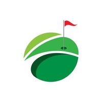 golf logotyp mall vektor illustration