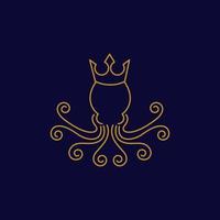 Oktopus-Vektor-Symbol-Illustration vektor