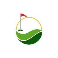 golf logotyp mall vektor illustration