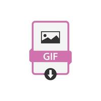 gif fil ikon platt design vektor