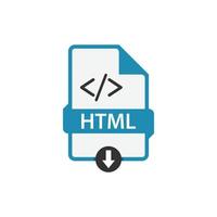 html fil ikon platt design vektor