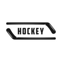 satz von vintage retro wintersport hockey emblem, logo, abzeichen, etikett. markieren, plakatieren oder drucken. monochrome Grafik. gravur stil vektor