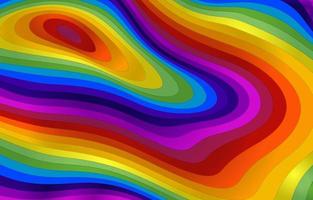 Welle Regenbogen Hintergrund vektor