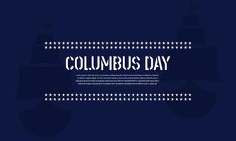 columbus day hintergrund mit schiffssilhouette und im kopierraum. geeignet, um mit diesem Thema in Inhalten platziert zu werden. vektor