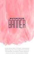 abstrakte rosa aquarell vertikale bannerfarbe vektor
