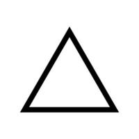 triangel kontur ikon vektor