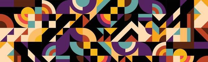 abstrakte trendige geometrische Muster in mehreren Farben und Formen für den Hintergrund. kreatives zeitgenössisches Designelement für die Dekoration von Pop-Design. Plakat- und Bannertapeten-Vorlagendesign vektor