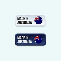 made in australia aufkleber für produktverpackungen vektor