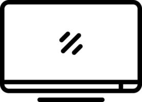 Liniensymbol für Monitor vektor