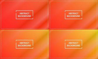 orange, gul och röd diagonal lutning samling med lysande och ram. abstrakt, modern och Färg stil. bra för bakgrund, tapet, kort, omslag, affisch, baner eller flygblad vektor