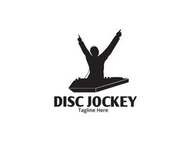 Discjockey-DJ-Logo vektor