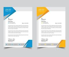 modernes Corporate-Laterhead-Template-Design vektor