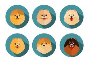 Free Pomeranian Icons Vektor