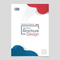 abstraktes broschürendesign. flüssiges Form-Blob-Designelement. Werbematerial vektor