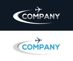 Fluggesellschaften-Logo. Logo-Vorlage für Reisefluggesellschaften vektor
