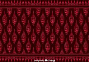 Red Songket Muster Hintergrund vektor