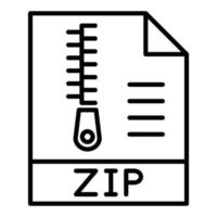 ZIP-Datei-Icon-Stil vektor
