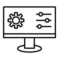 Symbolstil der Systemsteuerung vektor