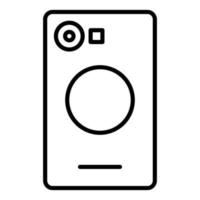 smartphone kamera ikon stil vektor