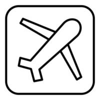 Flughafensymbolstil vektor