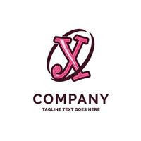 x företag namn design rosa skönhet logotyp design. logotyp mall. varumärke namn mall plats för Tagline. kreativ logotyp design vektor