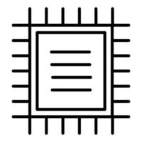 chip ikon stil vektor