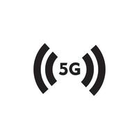 5g-Logo-Zeichen-Vektorvorlage vektor