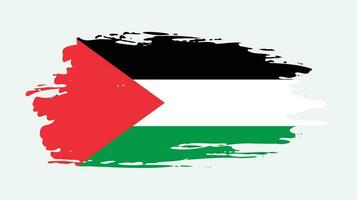 palestina grunge textur flagga vektor
