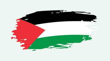 Vintage Palästina grungy Flaggenvektor vektor