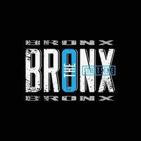 bronx illustration typografi. perfekt för t-shirtdesign vektor