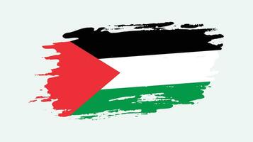 professionelle Handfarbe Palästina-Flaggenvektor vektor