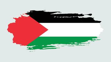 urblekt grunge textur palestina abstrakt flagga vektor