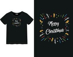 Frohe Weihnachten Tagest-shirt vektor