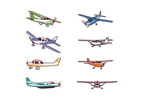 Gratis Cessna Flygplan Vector Pack