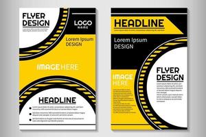 företag broschyr mall flygblad design vektor