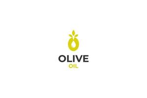 platt oliv olja logotyp design vektor mall illustration